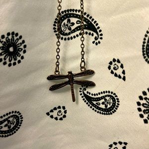 Long dragonfly necklace